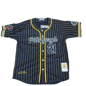 Pittsburgh Crawfords Headgear Classics Black Negro League Baseball Jersey Sz 2x